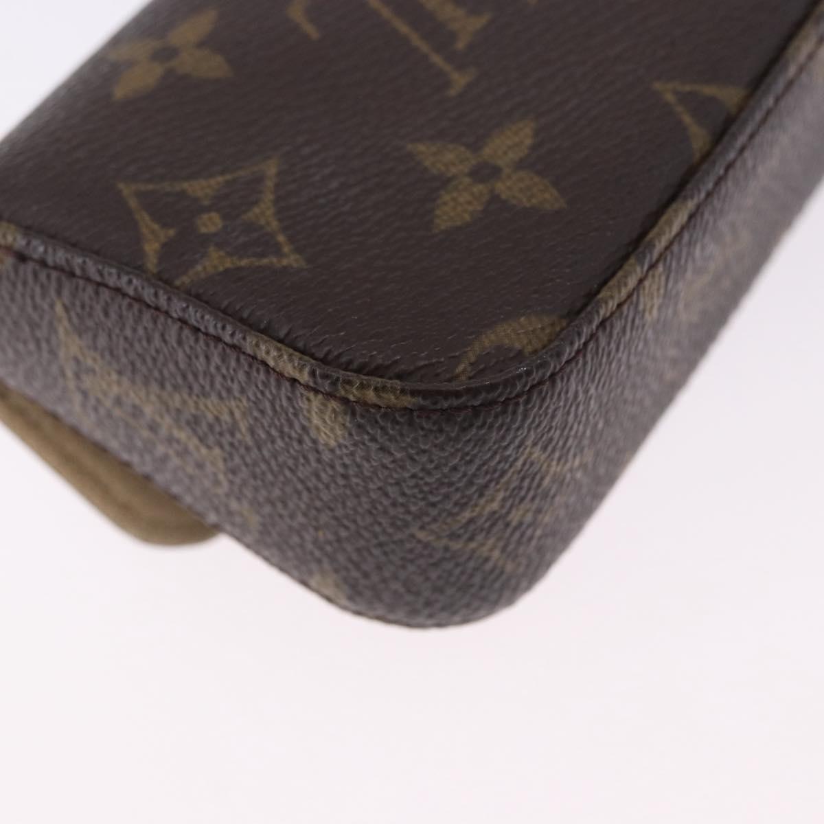 LOUIS VUITTON Monogram Pochette Lagoon Glasses Case M60008 LV Auth 200660A