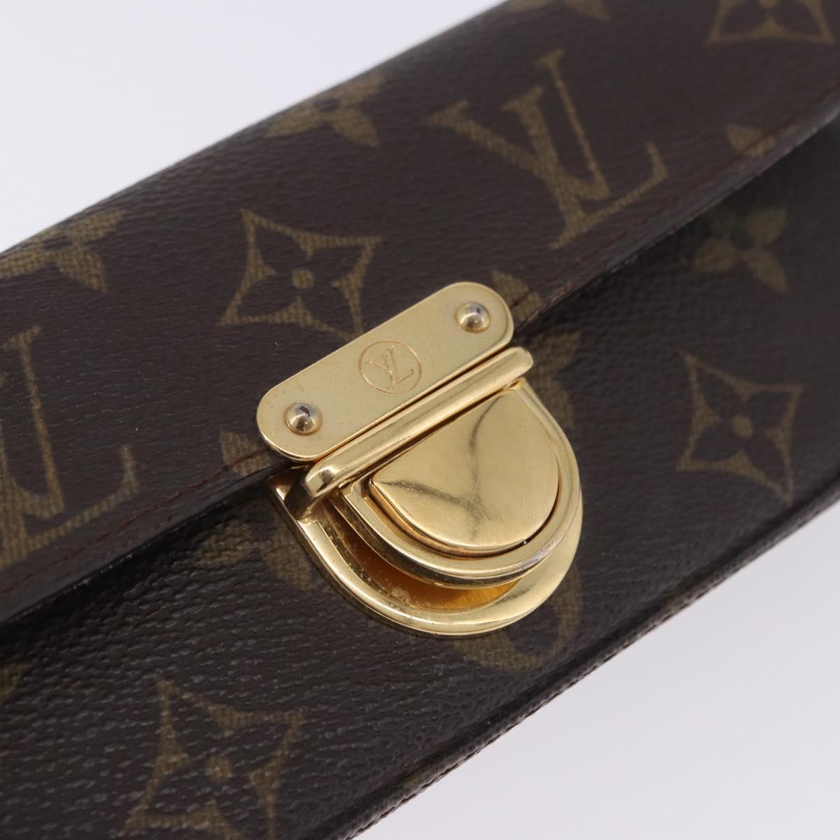 LOUIS VUITTON Monogram Pochette Lagoon Glasses Case M60008 LV Auth 200660A