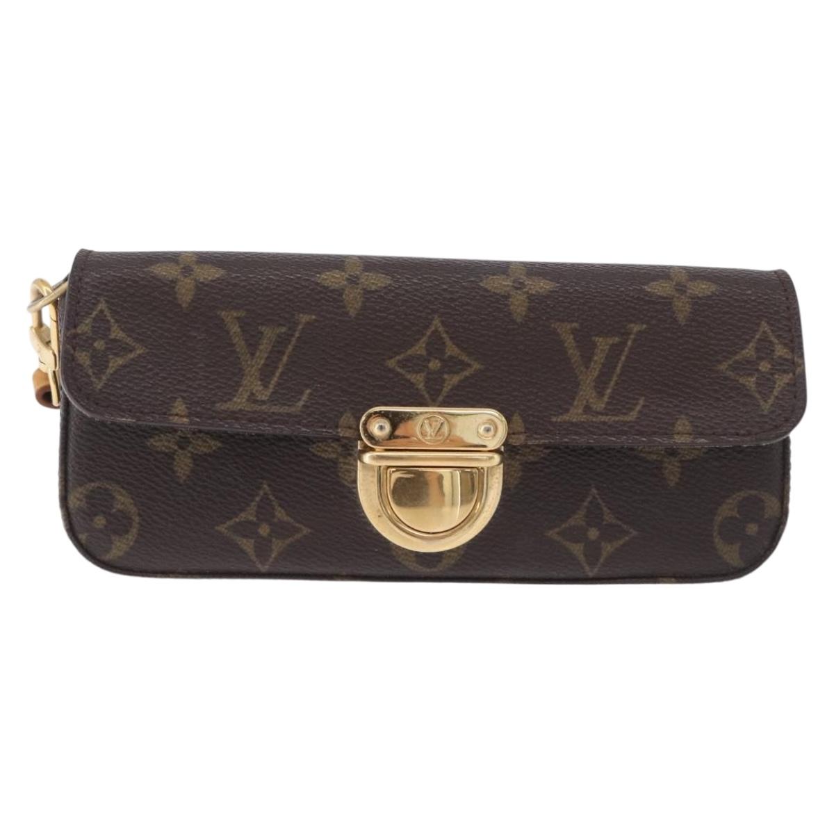 LOUIS VUITTON Monogram Pochette Lagoon Glasses Case M60008 LV Auth 200660A