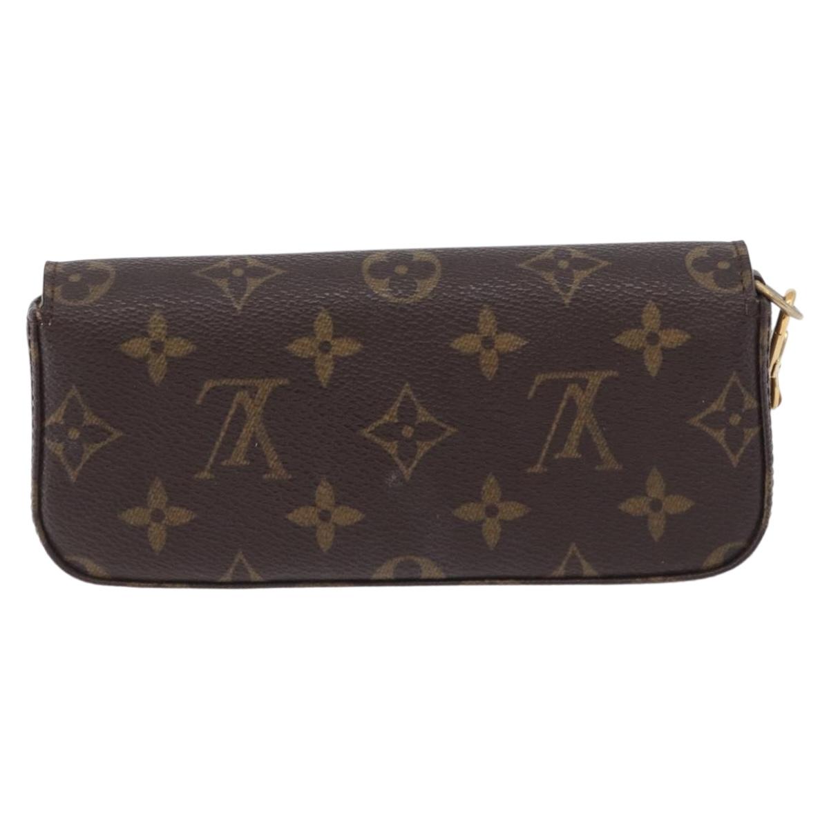 LOUIS VUITTON Monogram Pochette Lagoon Glasses Case M60008 LV Auth 200660A