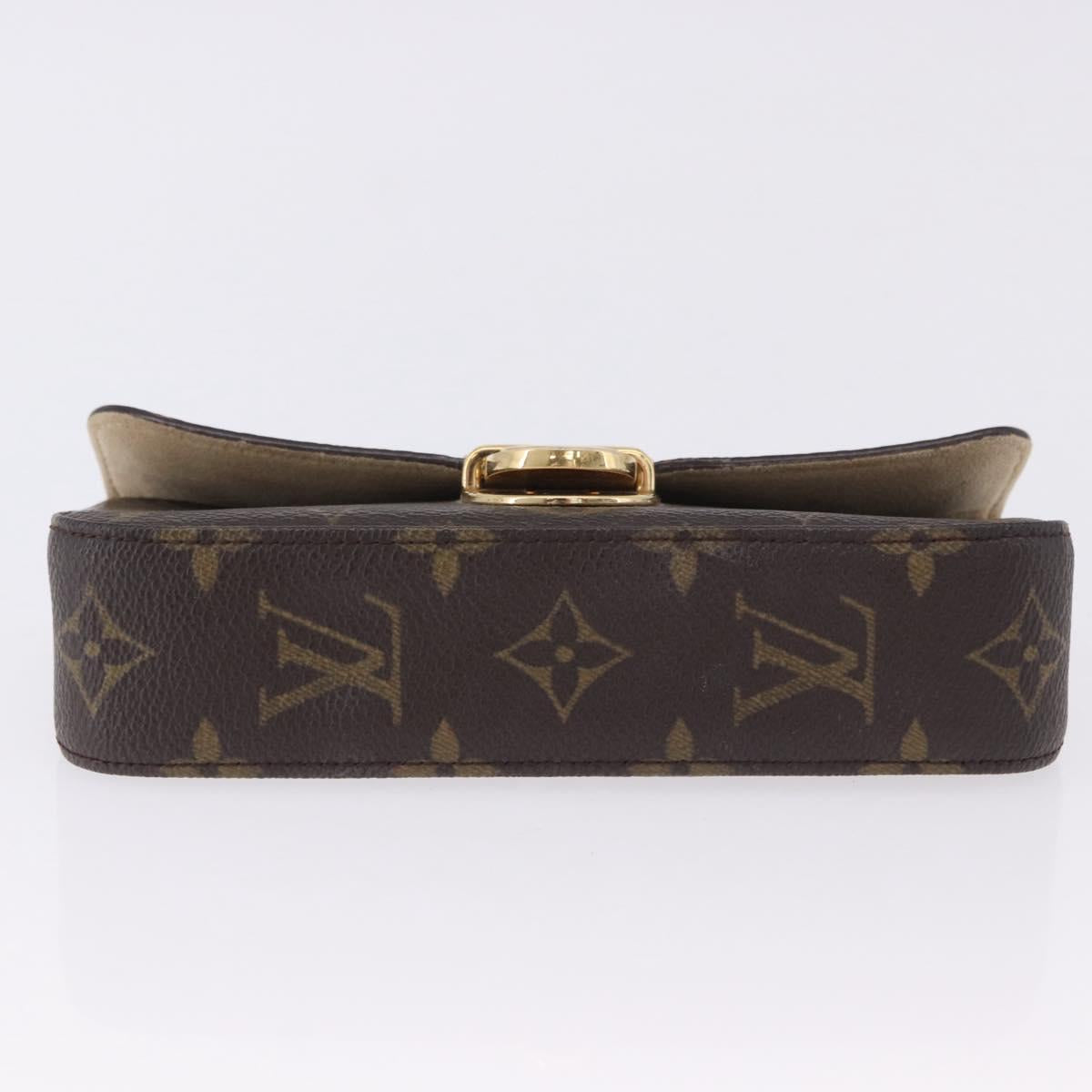 LOUIS VUITTON Monogram Pochette Lagoon Glasses Case M60008 LV Auth 200660A