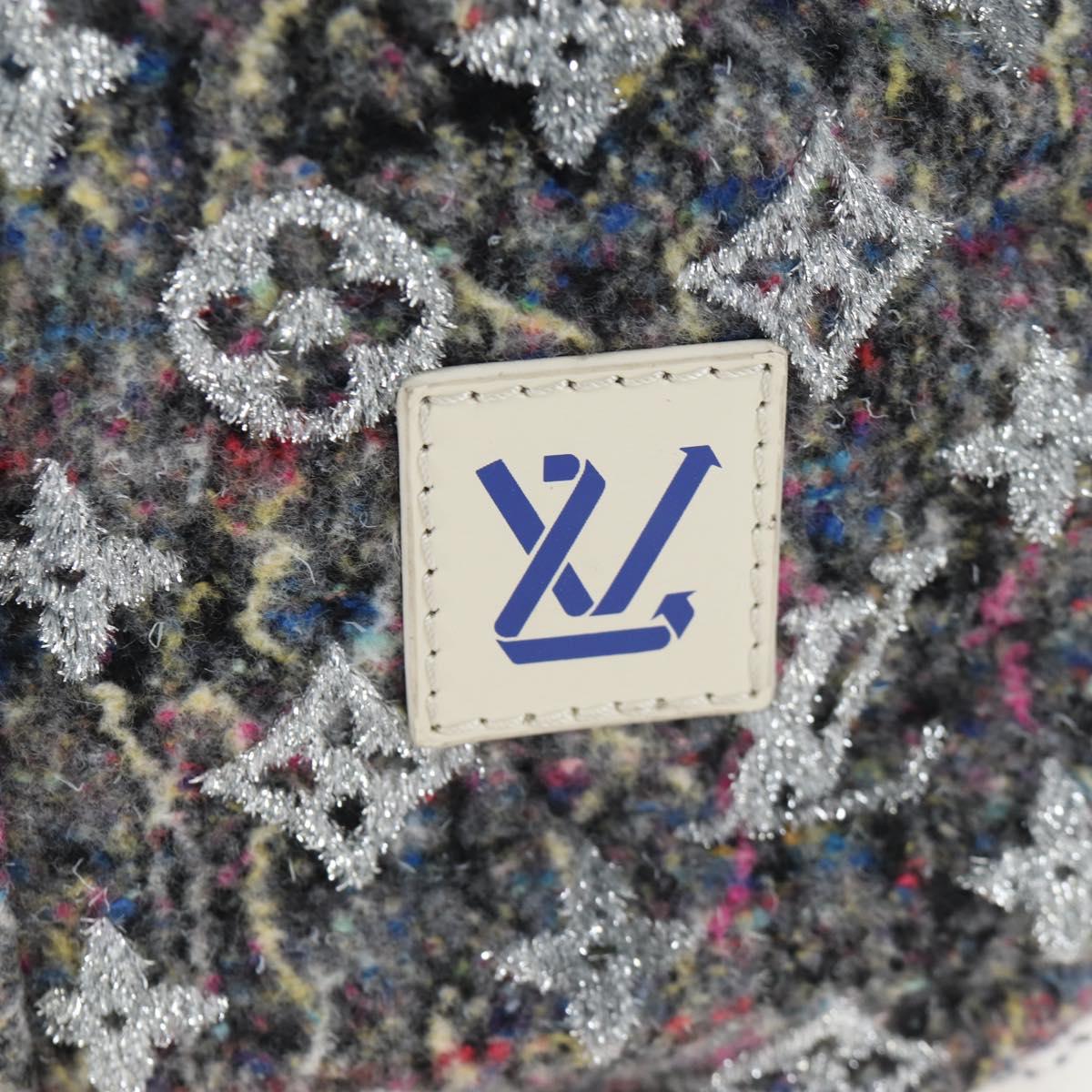 LOUIS VUITTON Monogram Felt Keepall Bandouliere 50 Bag Gray M58742 Auth 200663M