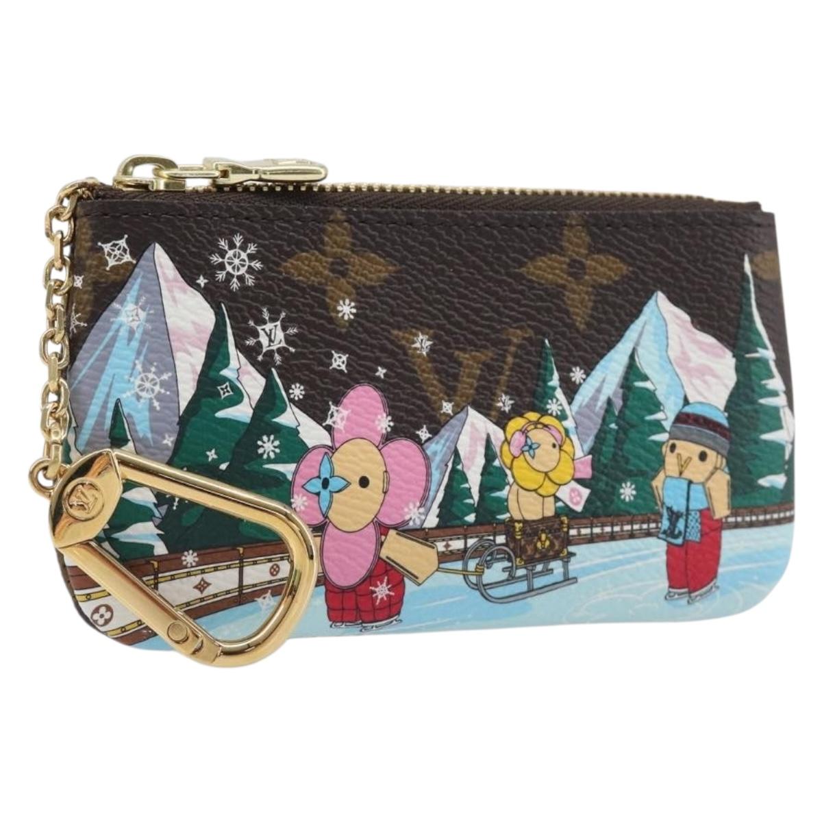 LOUIS VUITTON Monogram Vivienne Ice Skating Pochette Cles M82620 LV Auth 200665M