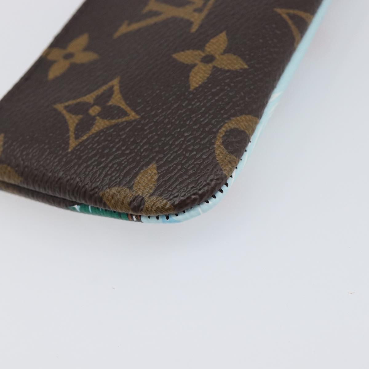 LOUIS VUITTON Monogram Vivienne Ice Skating Pochette Cles M82620 LV Auth 200665M