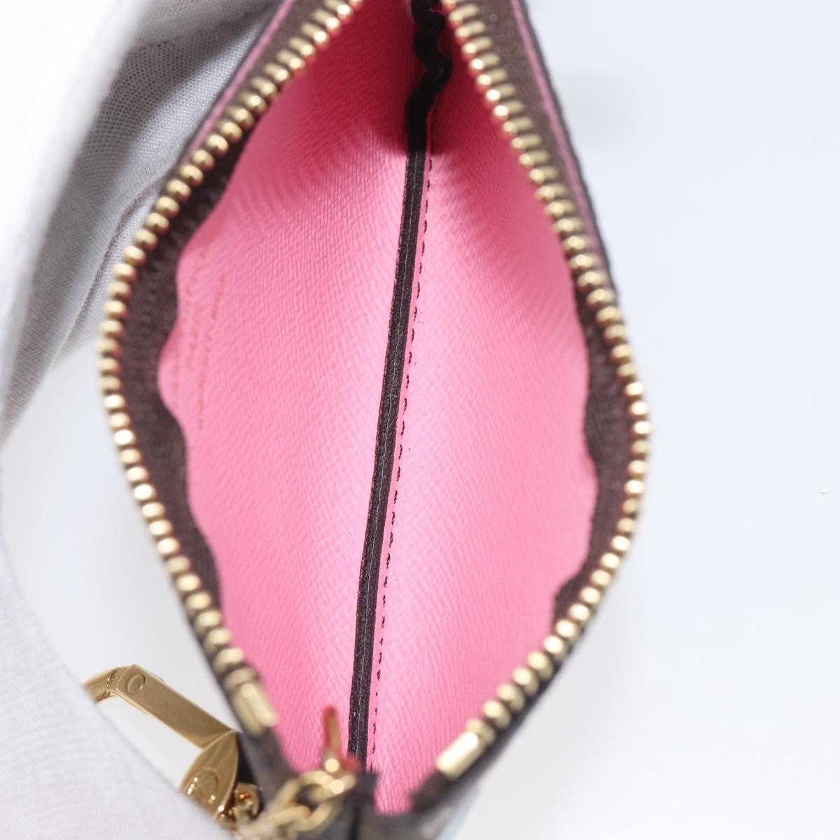 LOUIS VUITTON Monogram Vivienne Ice Skating Pochette Cles M82620 LV Auth 200665M