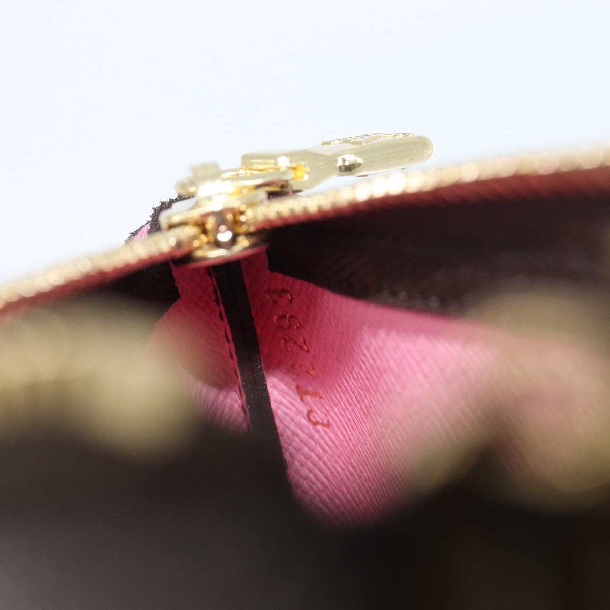 LOUIS VUITTON Monogram Vivienne Ice Skating Pochette Cles M82620 LV Auth 200665M