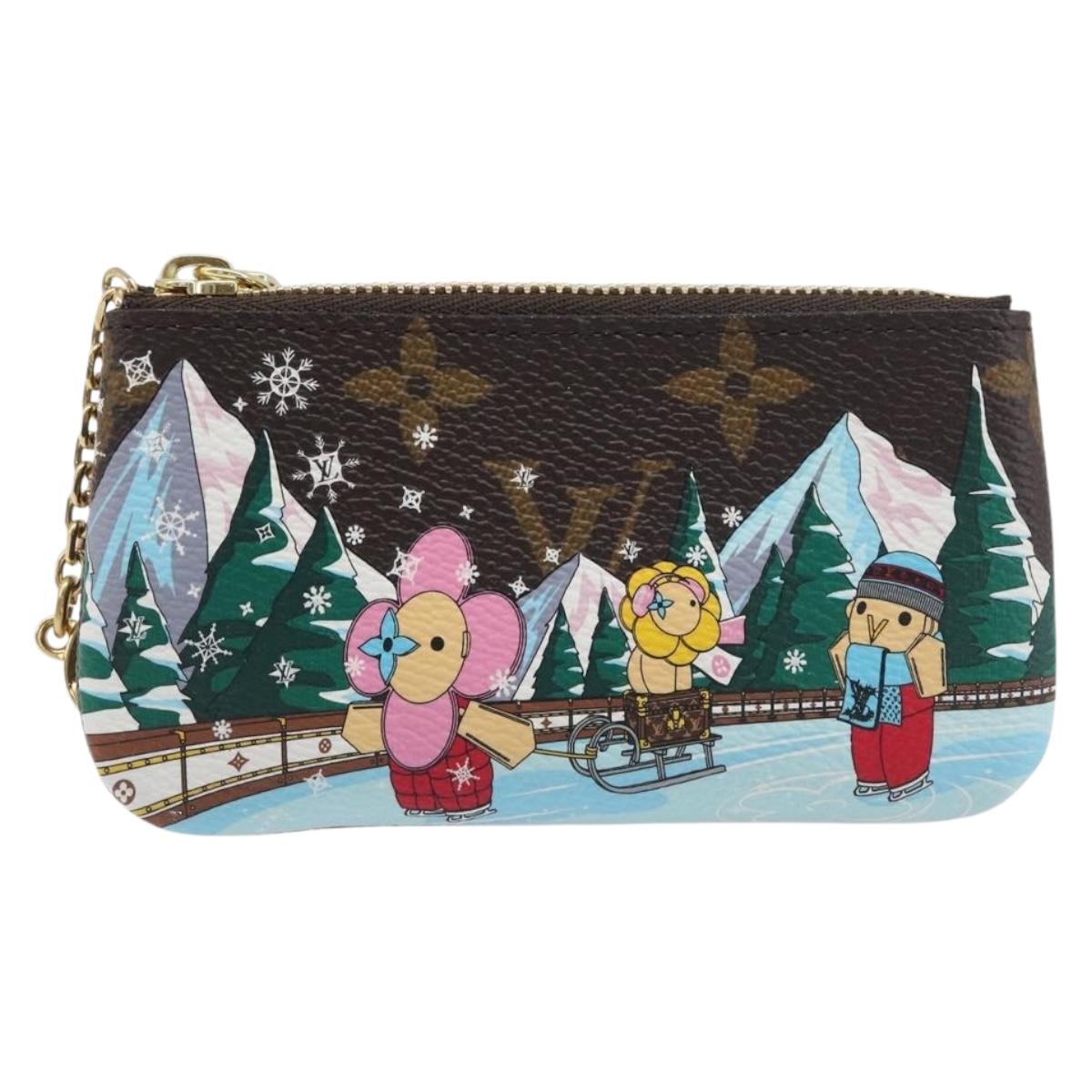 LOUIS VUITTON Monogram Vivienne Ice Skating Pochette Cles M82620 LV Auth 200665M