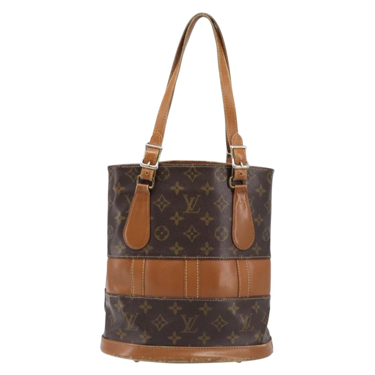 LOUIS VUITTON Monogram Bucket PM Shoulder Bag USA limited M42238 LV Auth 200671