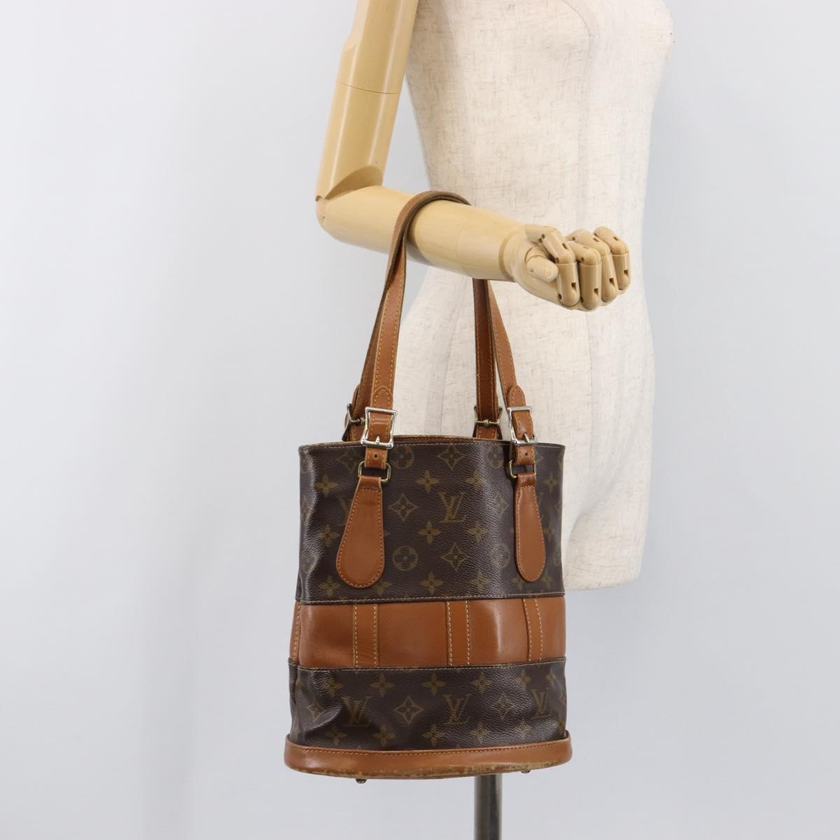 LOUIS VUITTON Monogram Bucket PM Shoulder Bag USA limited M42238 LV Auth 200671