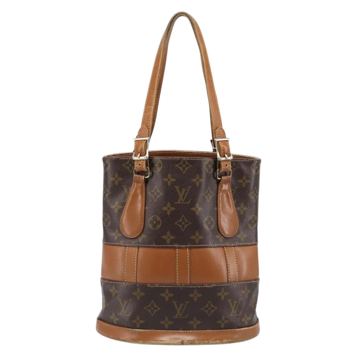 LOUIS VUITTON Monogram Bucket PM Shoulder Bag USA limited M42238 LV Auth 200671
