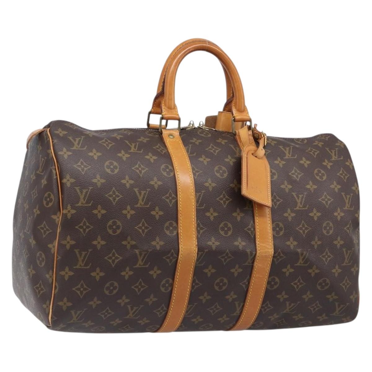 LOUIS VUITTON Monogram Keepall 45 Boston Bag M41428 LV Auth 200672A