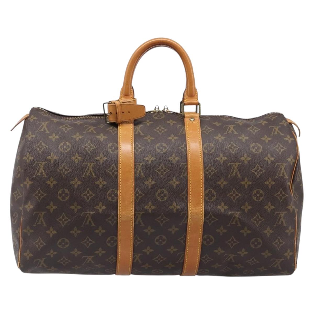 LOUIS VUITTON Monogram Keepall 45 Boston Bag M41428 LV Auth 200672A
