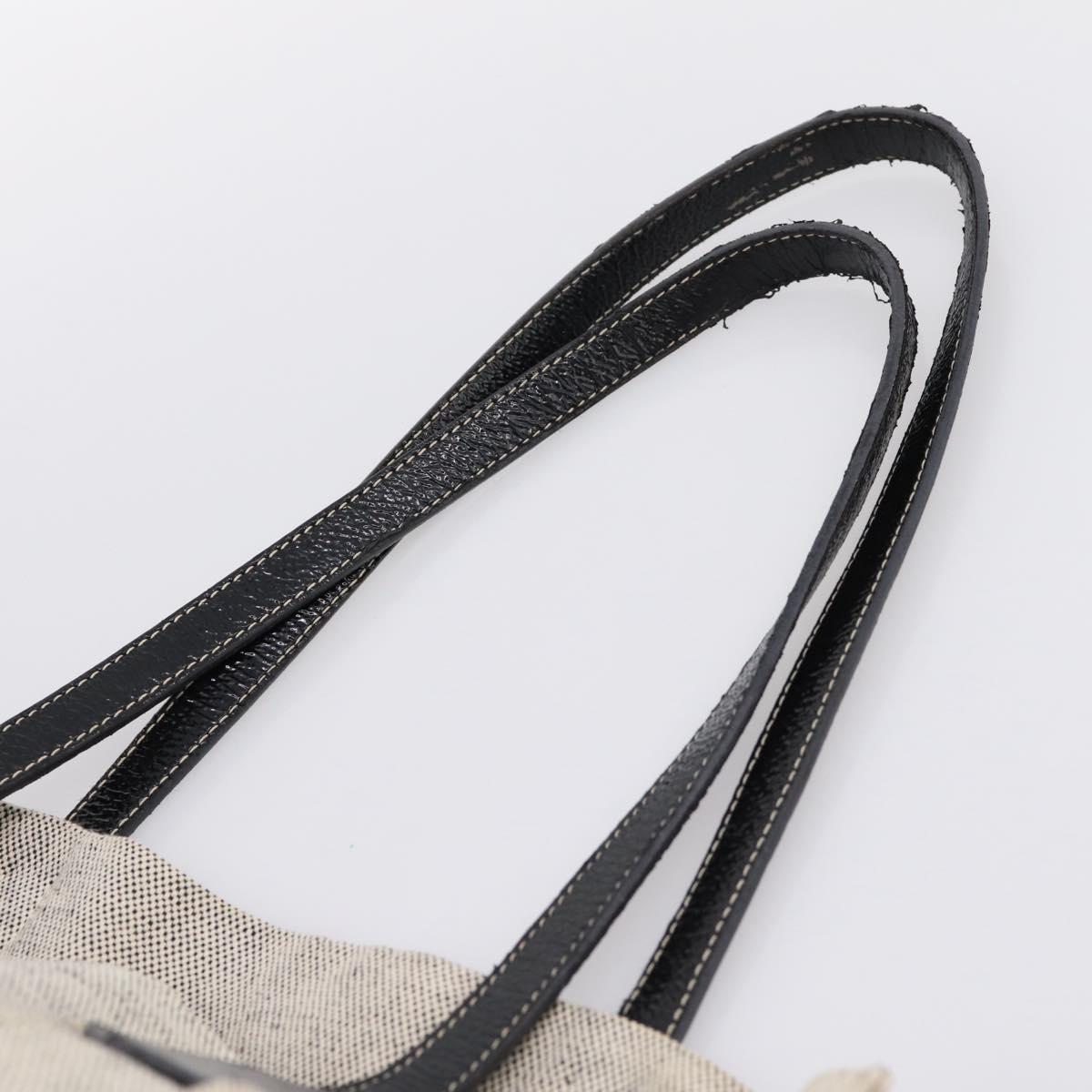 PRADA Tote Bag Canvas Gray Auth 200676