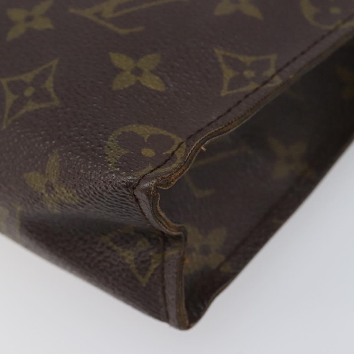 LOUIS VUITTON Monogram Poche Toilette 26 Pouch M47542 LV Auth 200678