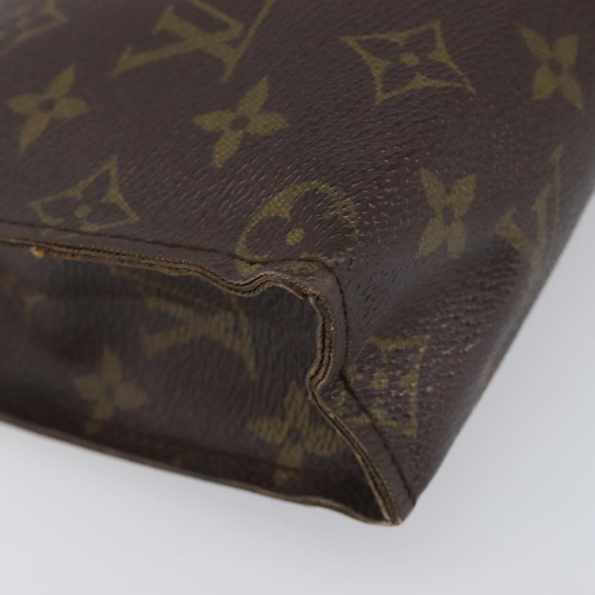 LOUIS VUITTON Monogram Poche Toilette 26 Pouch M47542 LV Auth 200678
