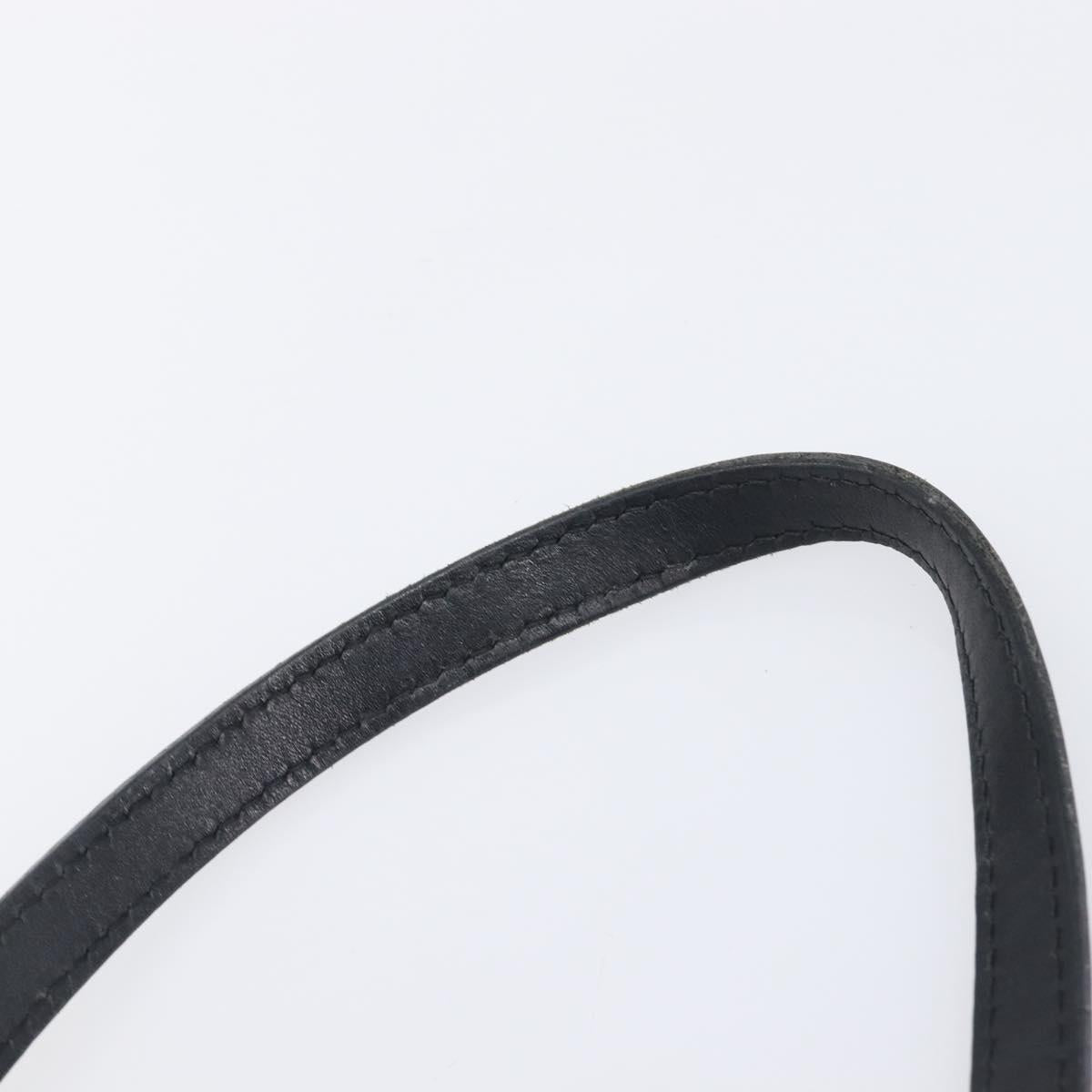 GUCCI GG Canvas Tote Bag Black Silver 107757 Auth 200686