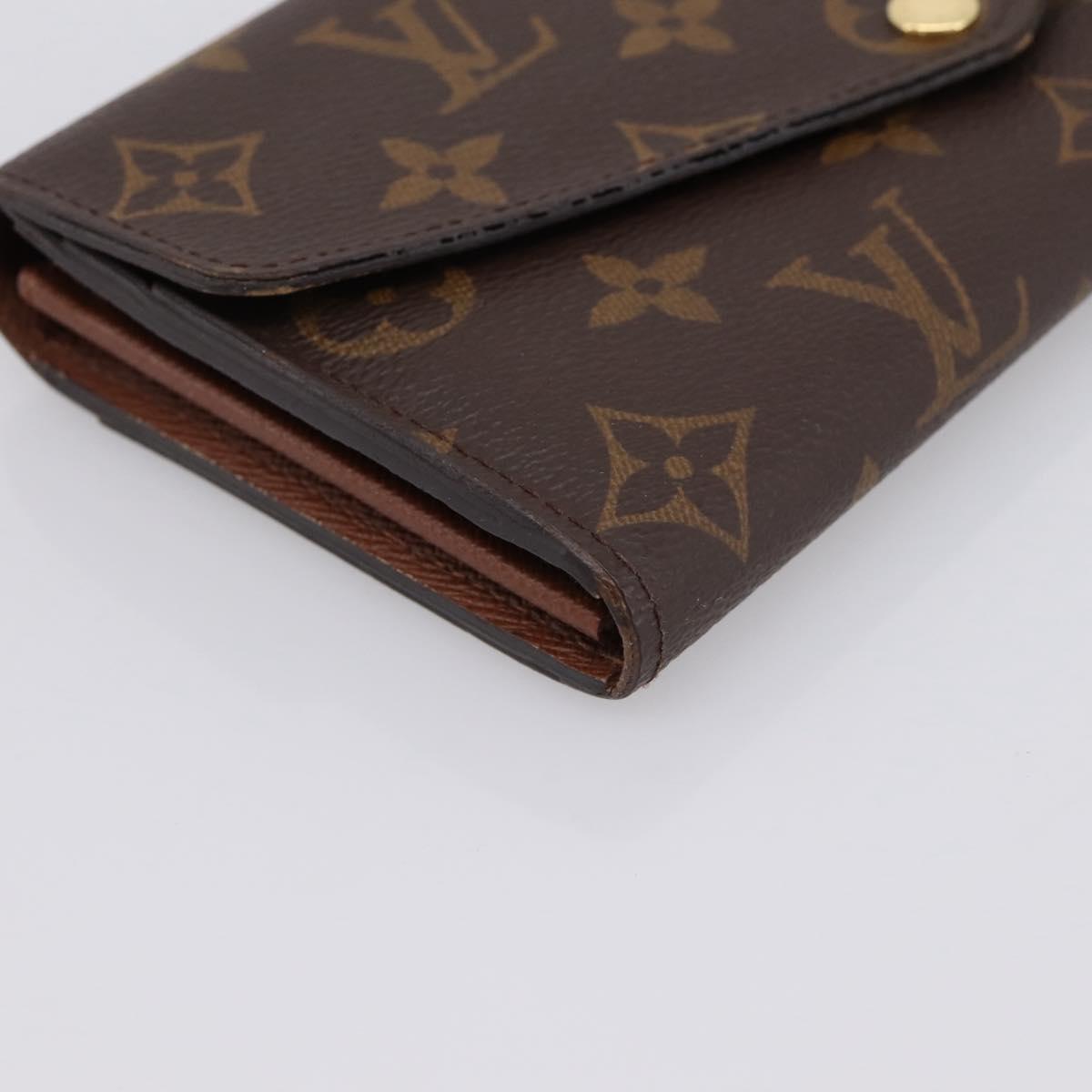 LOUIS VUITTON Monogram Portefeuille Sarah Long Wallet M60531 LV Auth 200688V