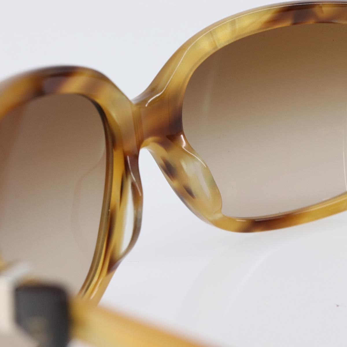 CHANEL Sunglasses plastic Beige CC Auth 200690A