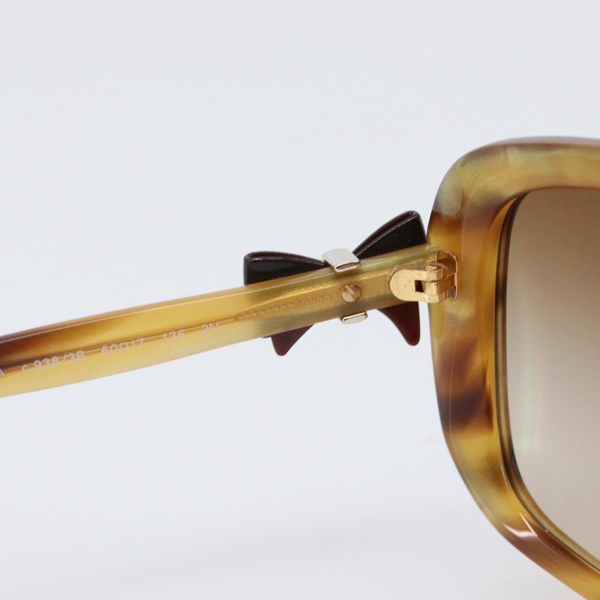 CHANEL Sunglasses plastic Beige CC Auth 200690A