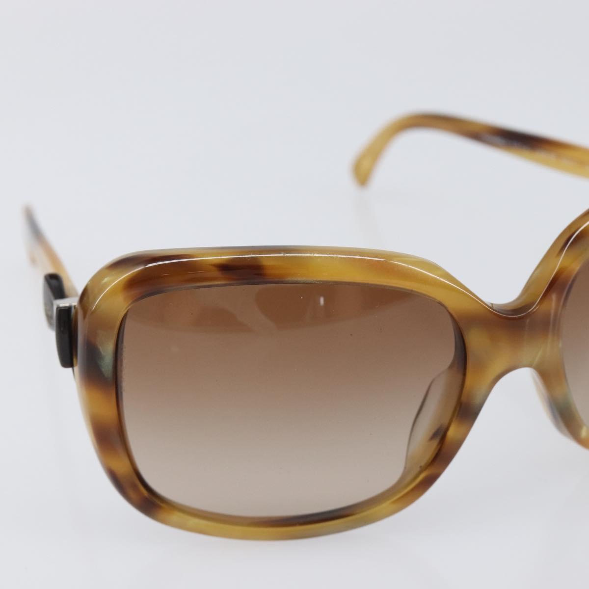 CHANEL Sunglasses plastic Beige CC Auth 200690A
