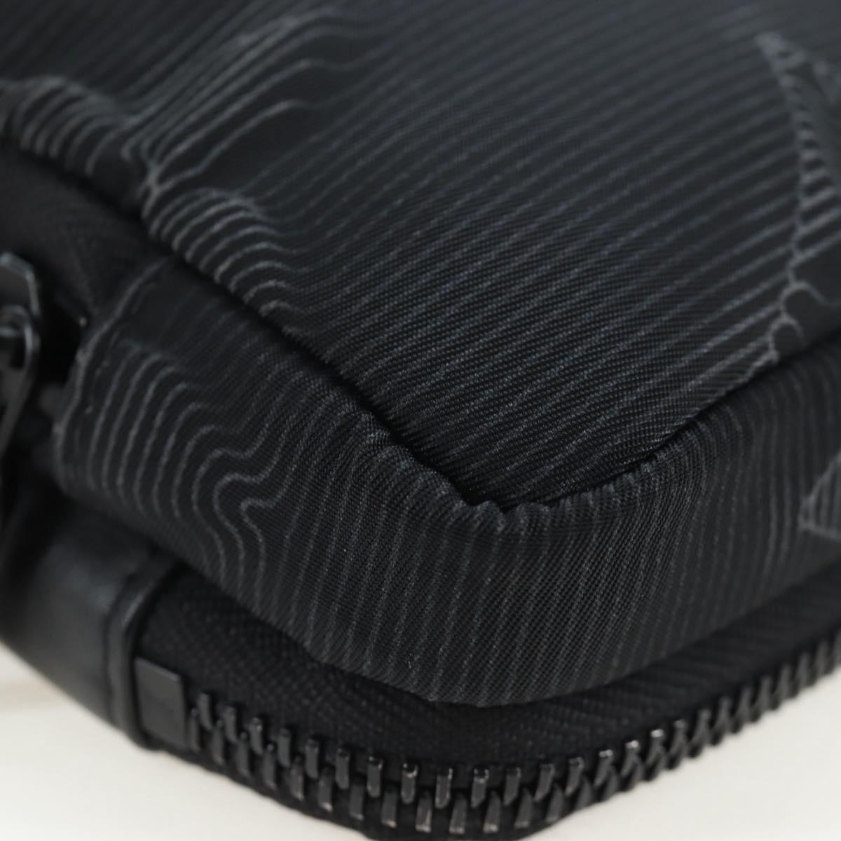 LOUIS VUITTON 3D monogram Double Phone Pouch Black M80141 LV Auth 200705M