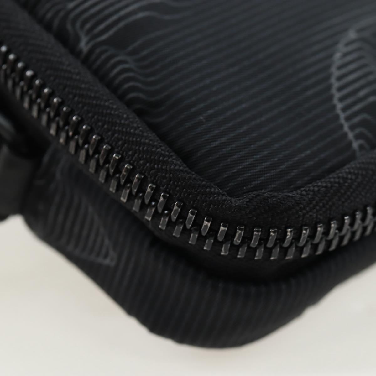 LOUIS VUITTON 3D monogram Double Phone Pouch Black M80141 LV Auth 200705M