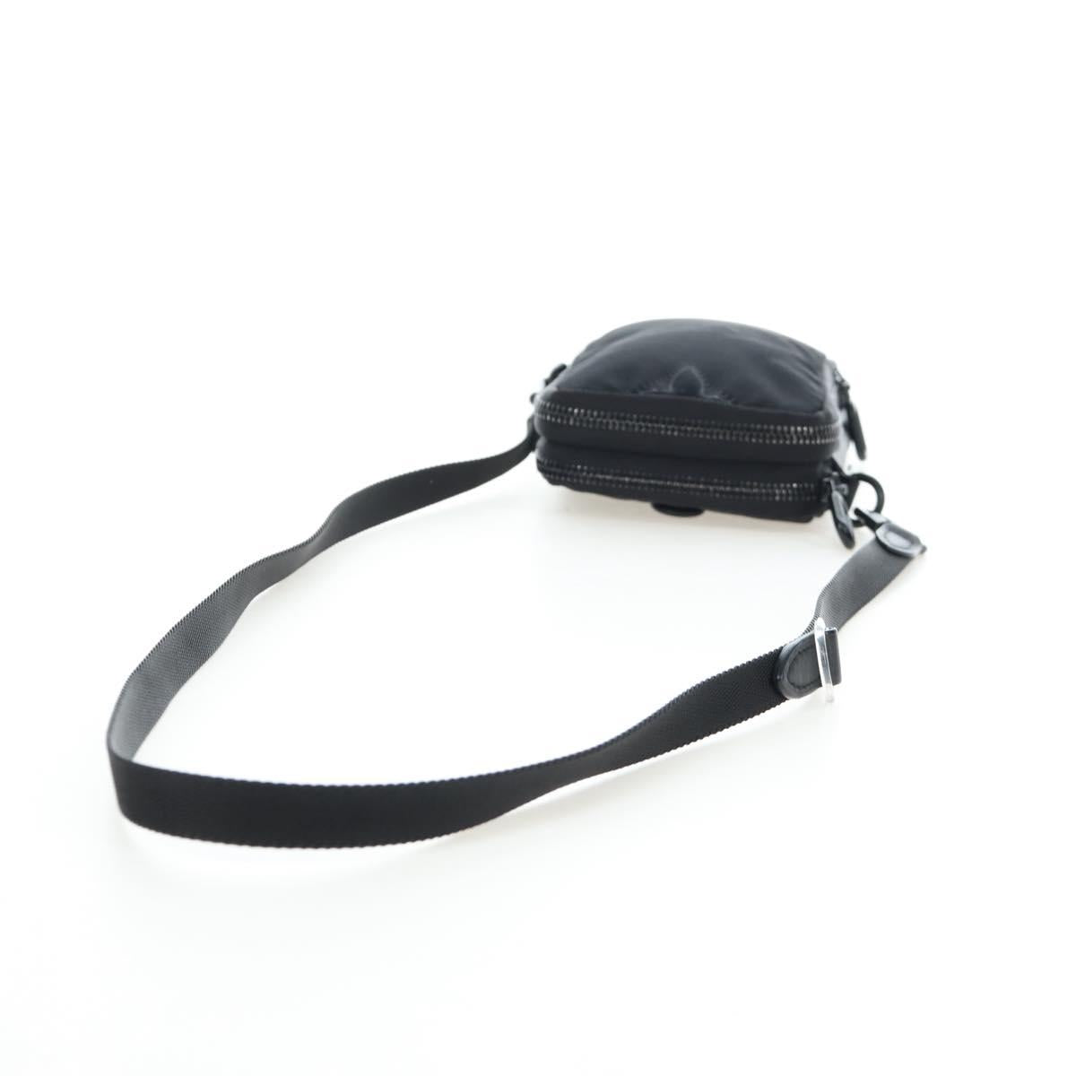 LOUIS VUITTON 3D monogram Double Phone Pouch Black M80141 LV Auth 200705M