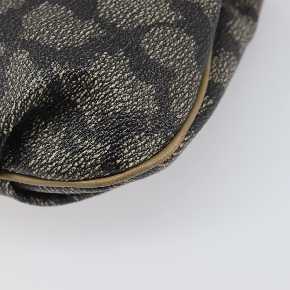 SAINT LAURENT Shoulder Bag PVC Canvas Gray Auth 200711