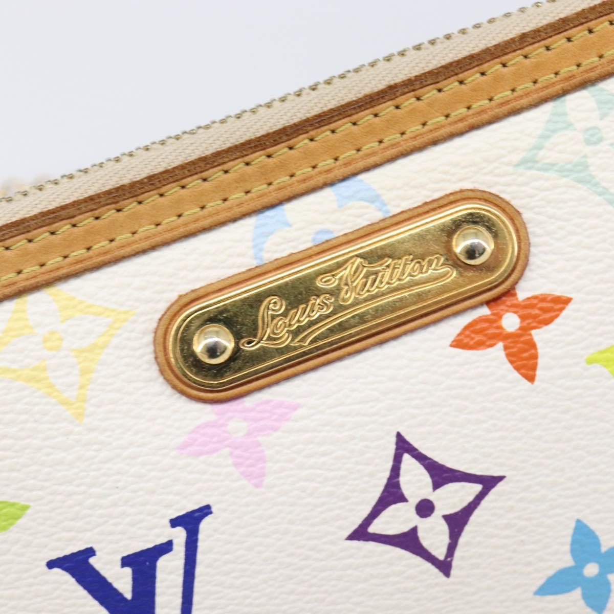 LOUIS VUITTON Monogram Multicolor Pochette Mira MM White M60096 LV Auth 200712V