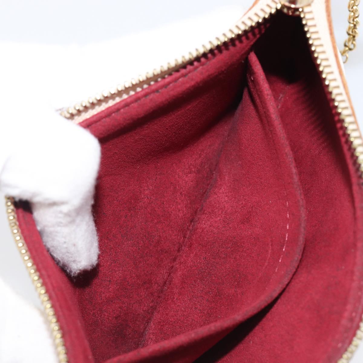 LOUIS VUITTON Monogram Multicolor Pochette Mira MM White M60096 LV Auth 200712V