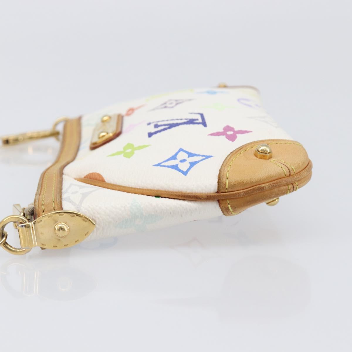 LOUIS VUITTON Monogram Multicolor Pochette Mira MM White M60096 LV Auth 200712V