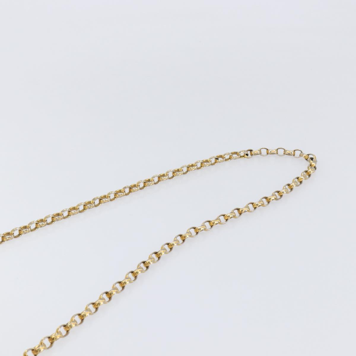 CHANEL Chain Shoulder Bag Leather Gold CC Auth 200713
