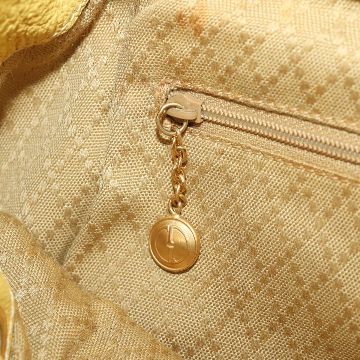 GUCCI Bamboo Backpack Suede Yellow Gold 003 58 0016 Auth 200716A