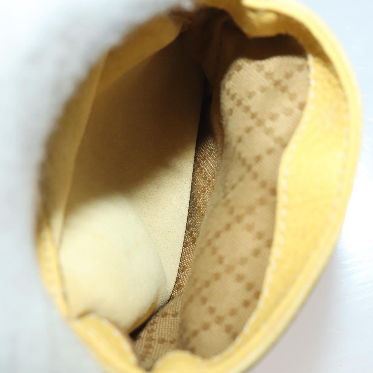 GUCCI Bamboo Backpack Suede Yellow Gold 003 58 0016 Auth 200716A