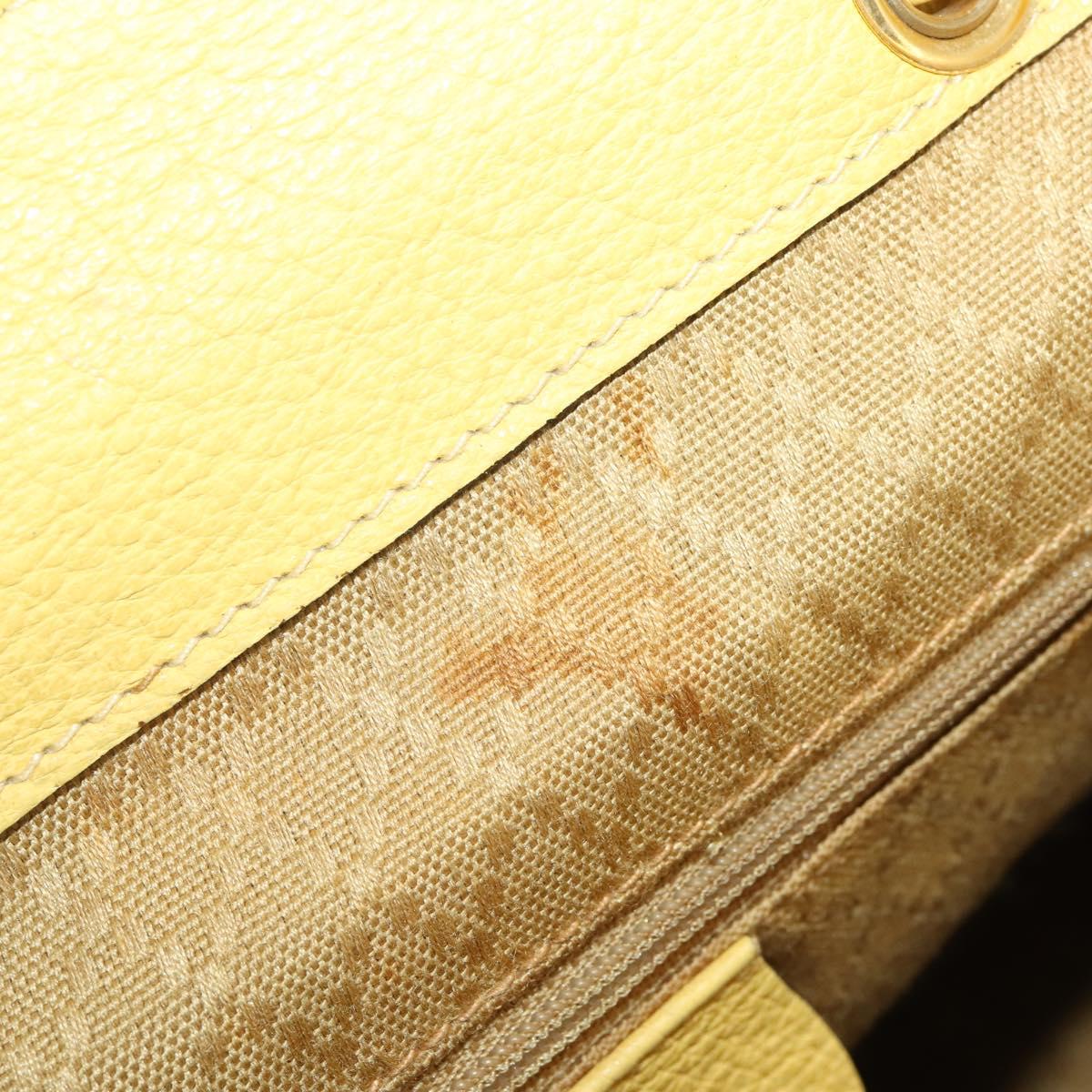 GUCCI Bamboo Backpack Suede Yellow Gold 003 58 0016 Auth 200716A