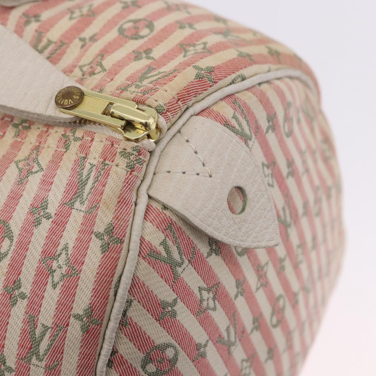 LOUIS VUITTON Mini Lin Croisette Speedy 30 Hand Bag Pink M95501 LV Auth 200729A