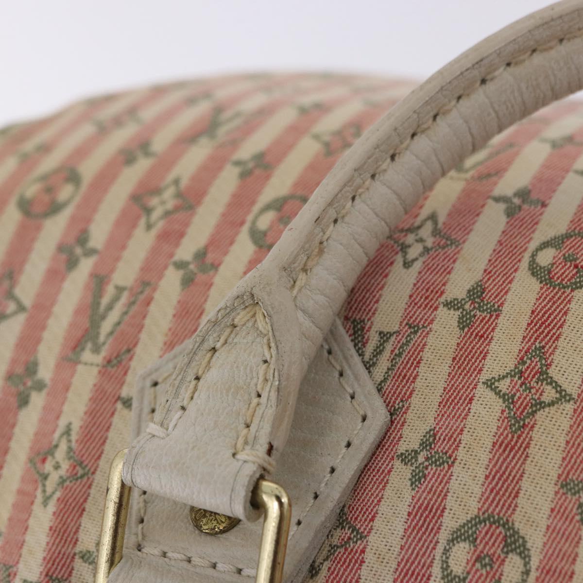 LOUIS VUITTON Mini Lin Croisette Speedy 30 Hand Bag Pink M95501 LV Auth 200729A