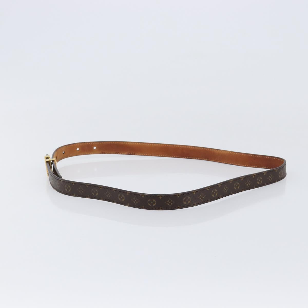 LOUIS VUITTON Monogram Ceinture LV Initials Belt LV Auth 200740