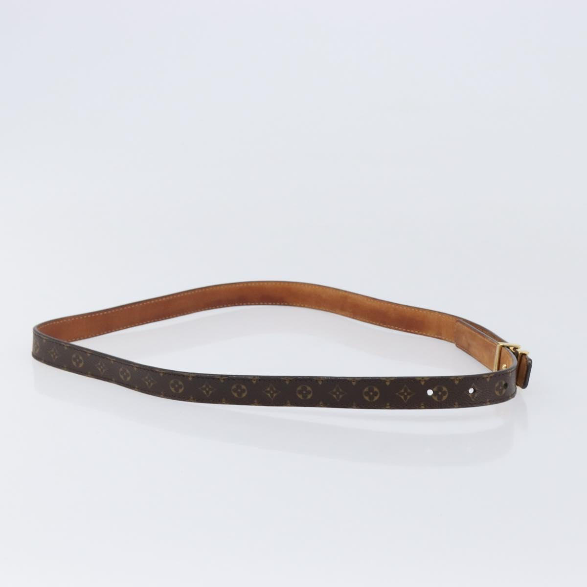 LOUIS VUITTON Monogram Ceinture LV Initials Belt LV Auth 200740