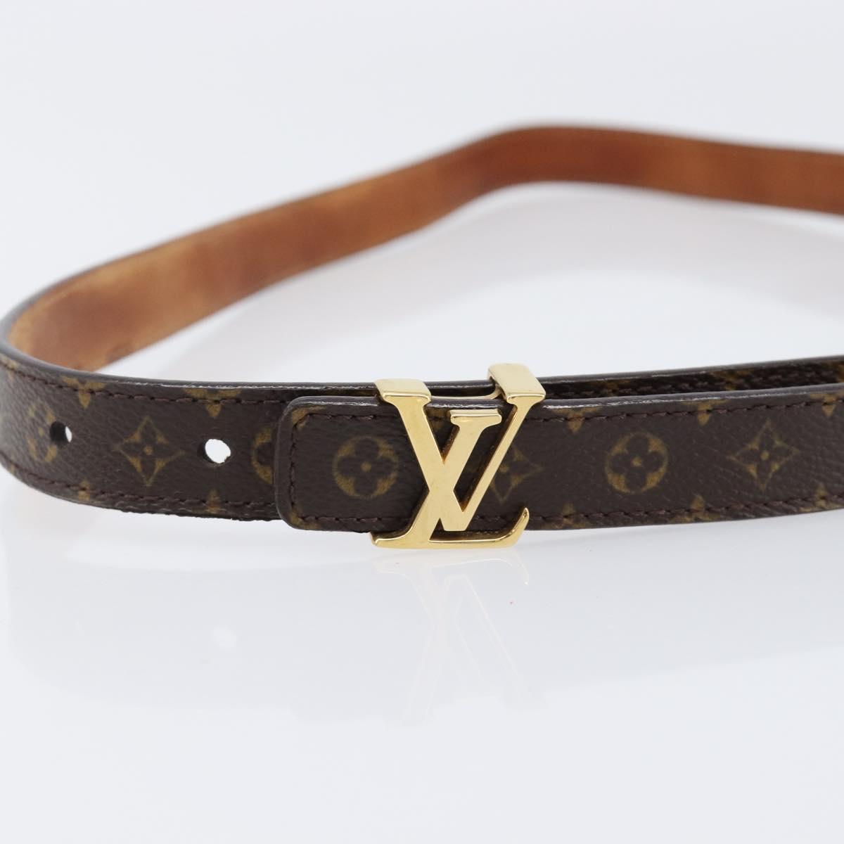 LOUIS VUITTON Monogram Ceinture LV Initials Belt LV Auth 200740