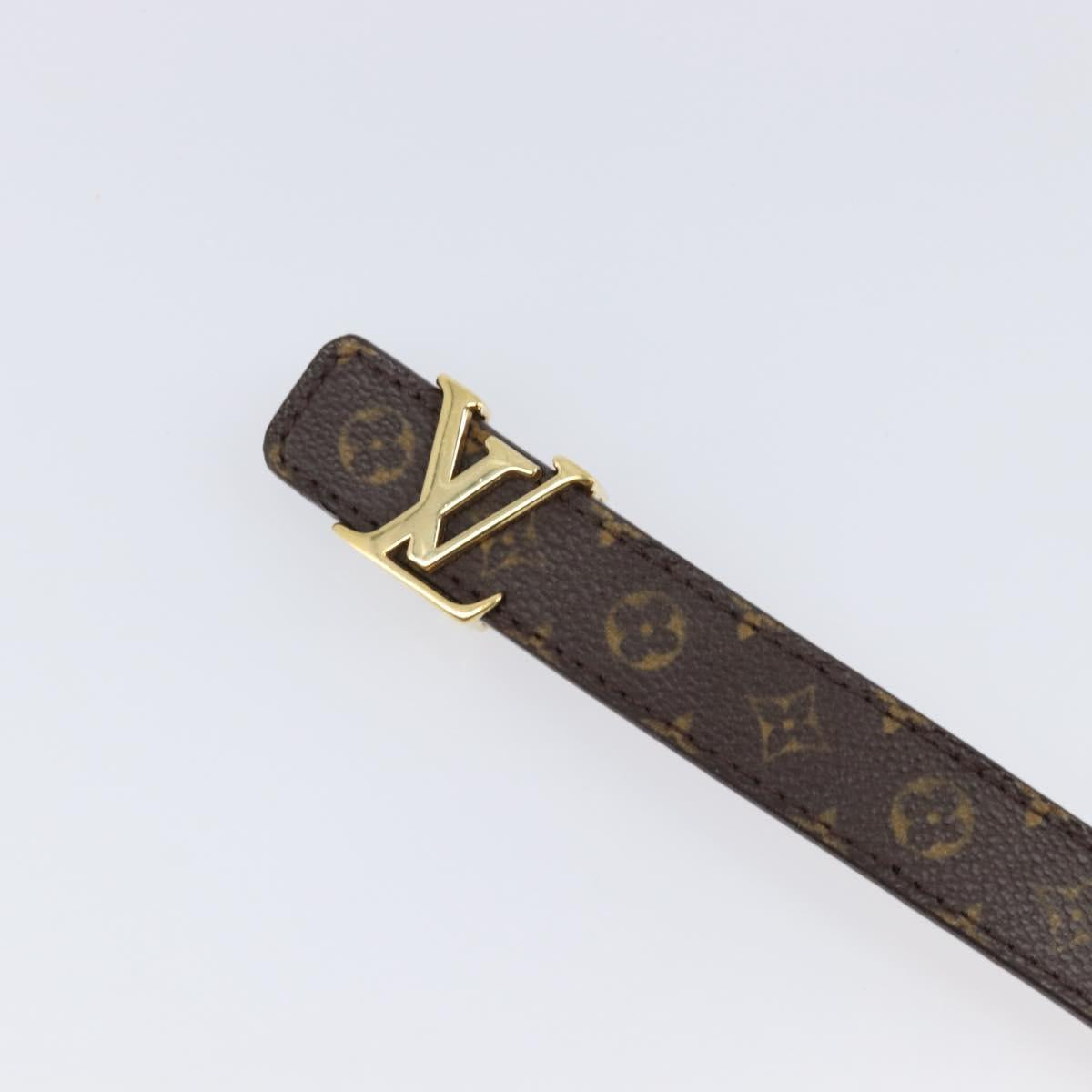 LOUIS VUITTON Monogram Ceinture LV Initials Belt LV Auth 200740