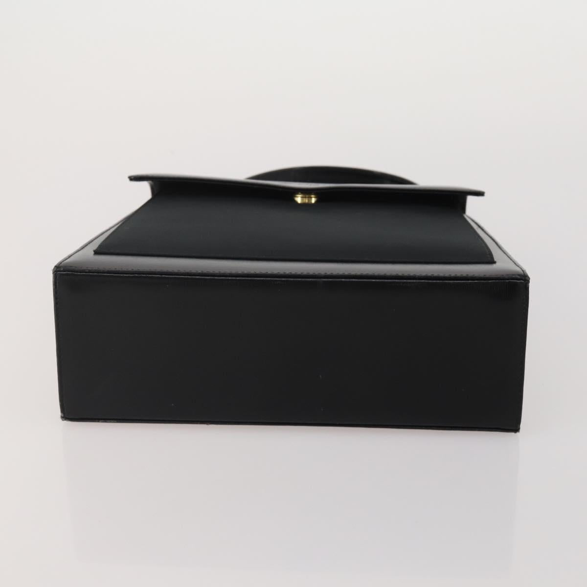 SAINT LAURENT Hand Bag Leather 2 Set Black Auth 200742