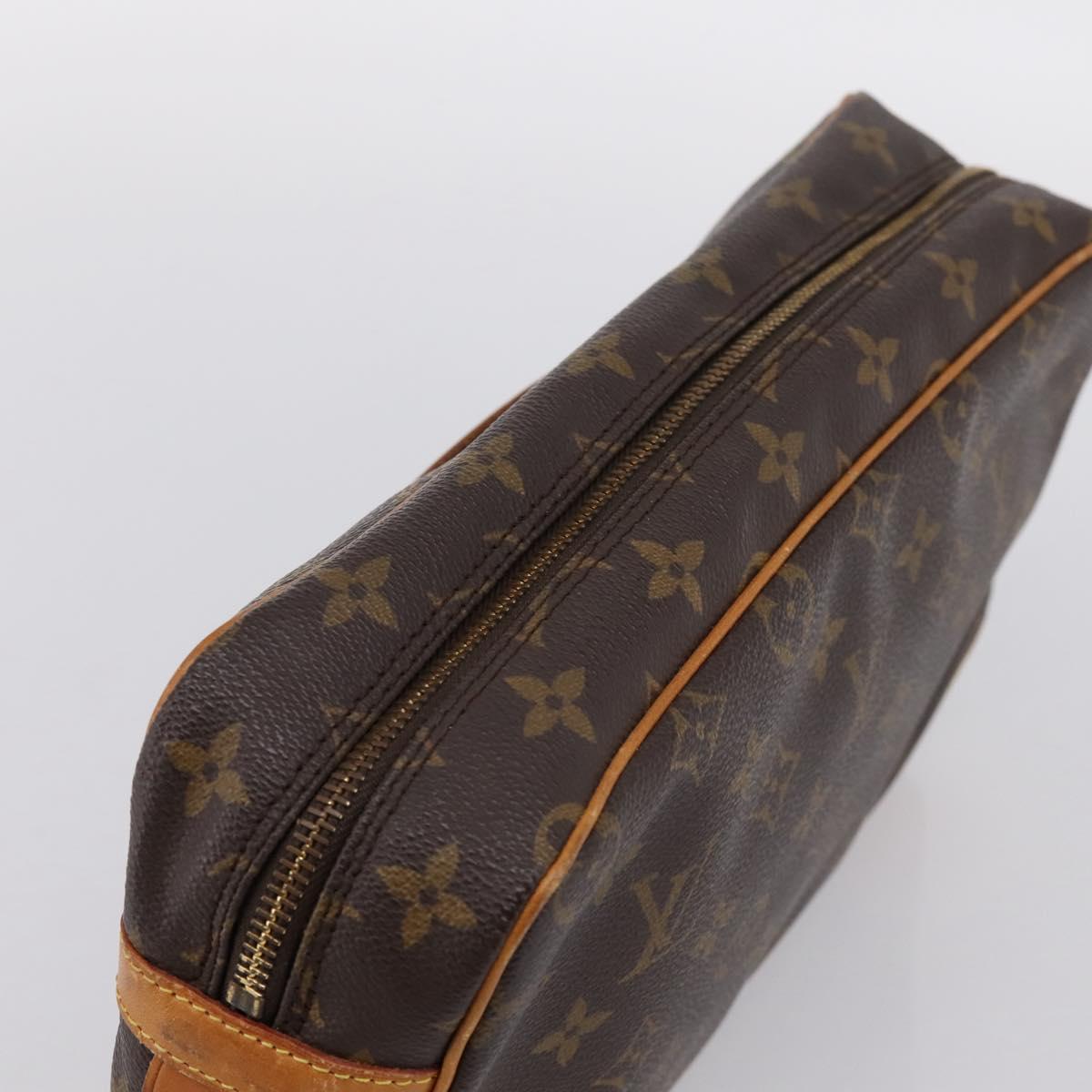 LOUIS VUITTON Monogram Compiegne 28 Clutch Bag M51845 LV Auth 200743