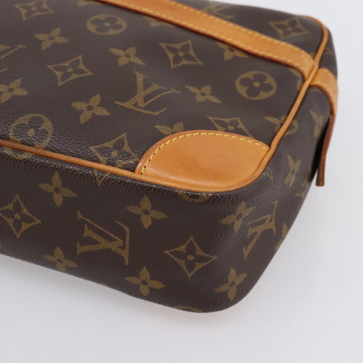 LOUIS VUITTON Monogram Compiegne 28 Clutch Bag M51845 LV Auth 200743