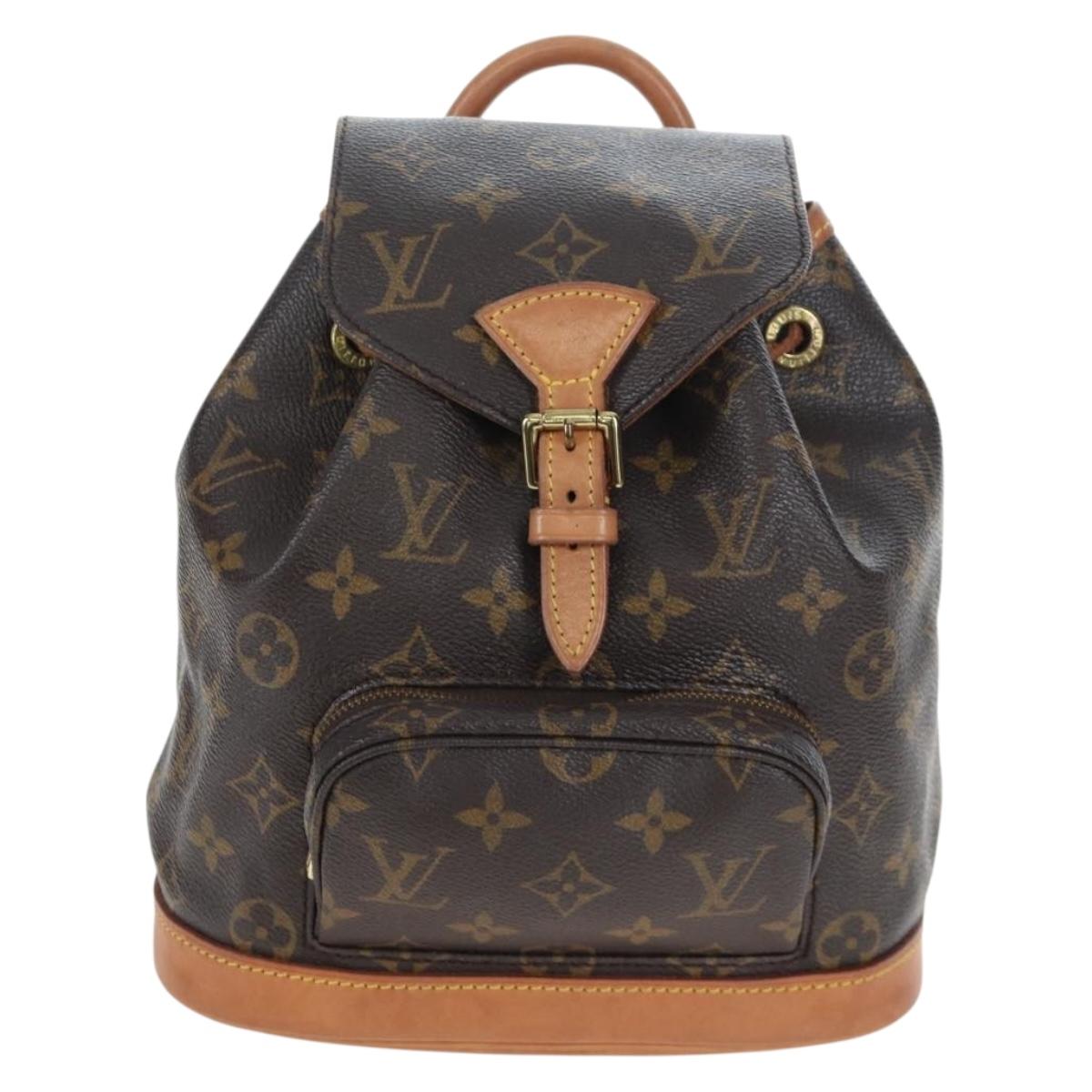 LOUIS VUITTON Monogram Montsouris PM Backpack M51137 LV Auth 200756V