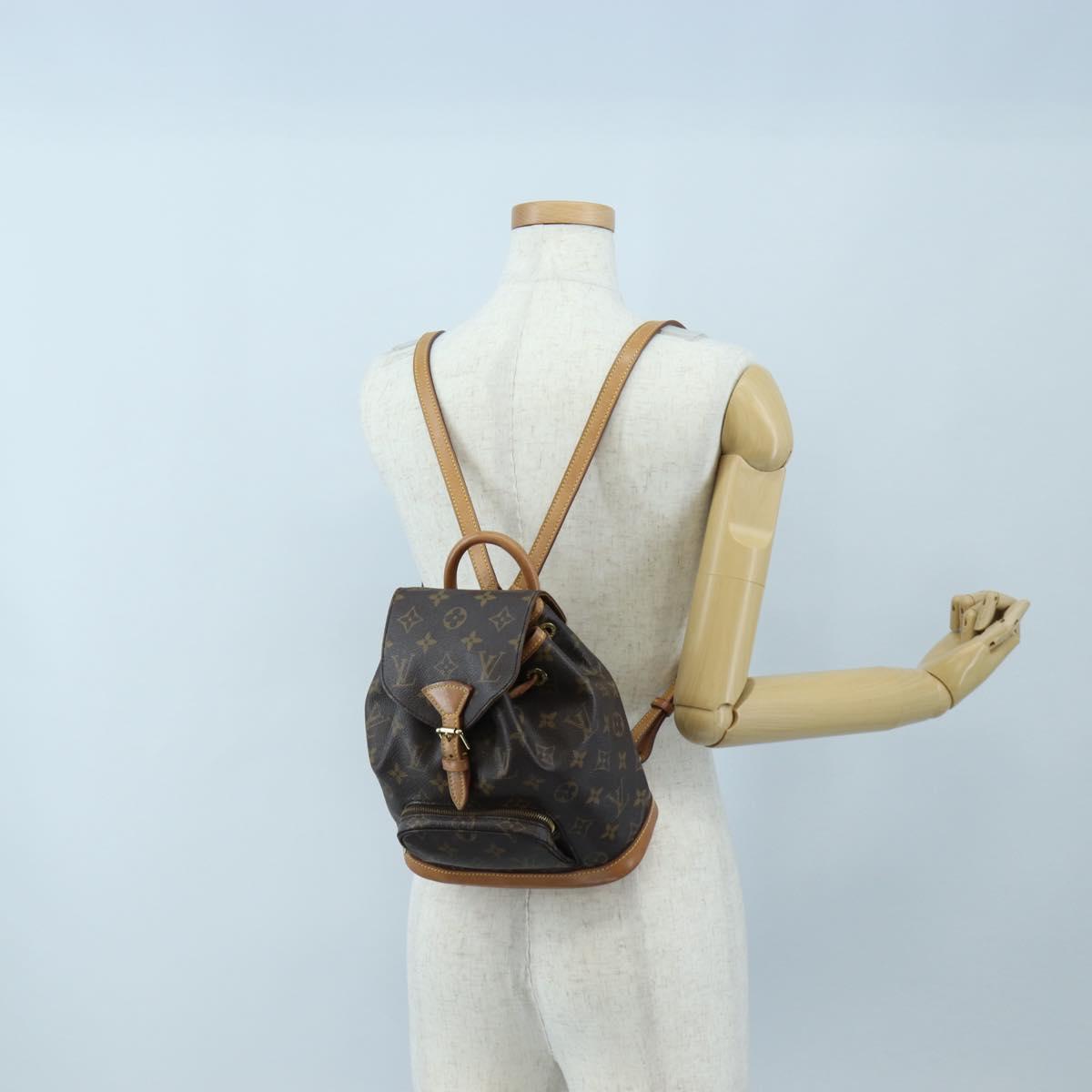 LOUIS VUITTON Monogram Montsouris PM Backpack M51137 LV Auth 200756V
