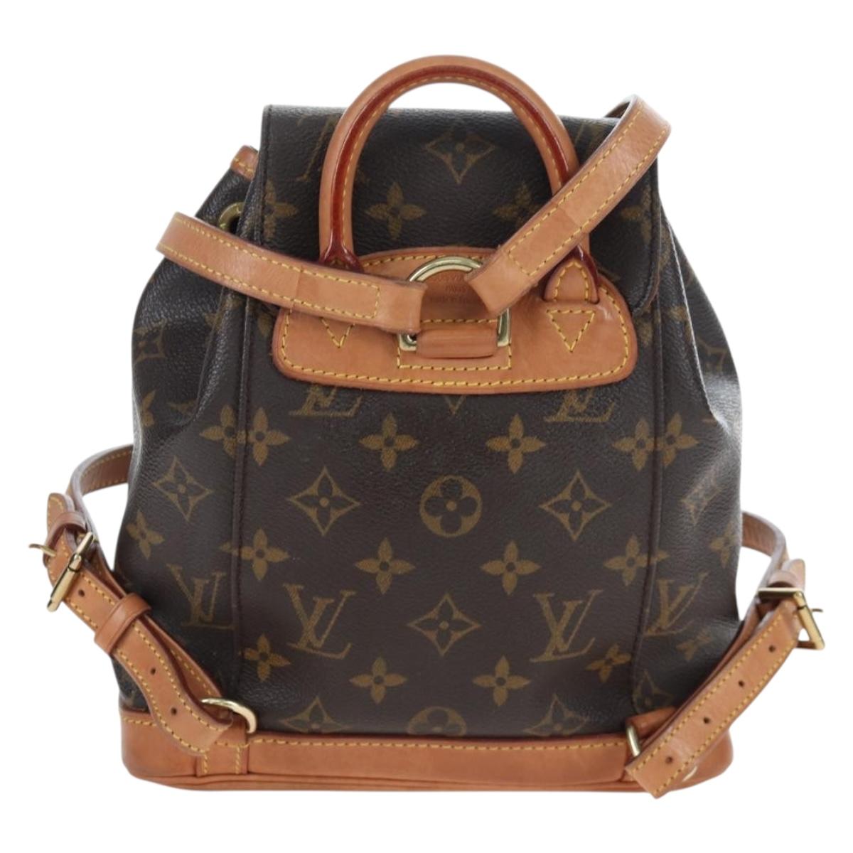 LOUIS VUITTON Monogram Montsouris PM Backpack M51137 LV Auth 200756V