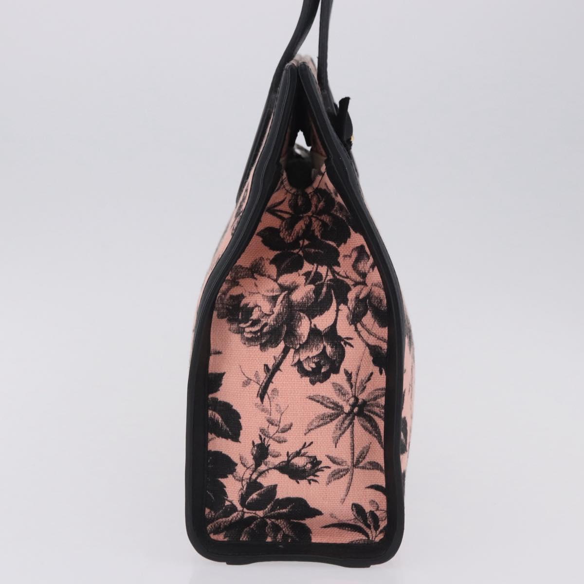 GUCCI Tote Bag Canvas Pink Gold 432684 Auth 200772V