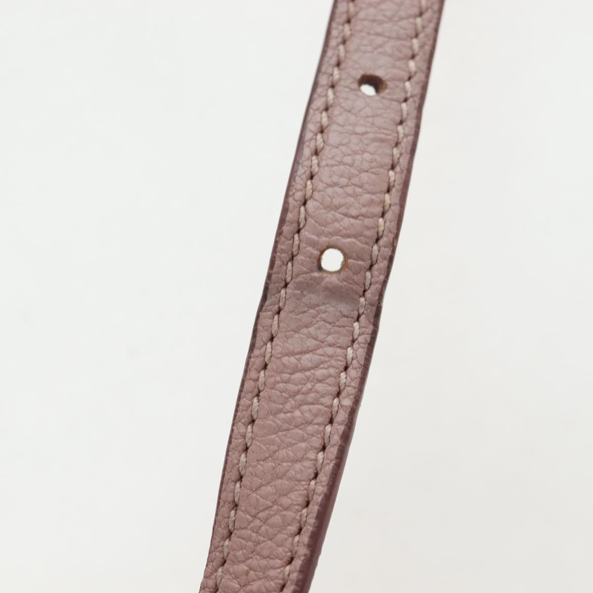 Miu Miu Vitterodino Hand Bag Leather 2way Pink Silver Auth 200774V