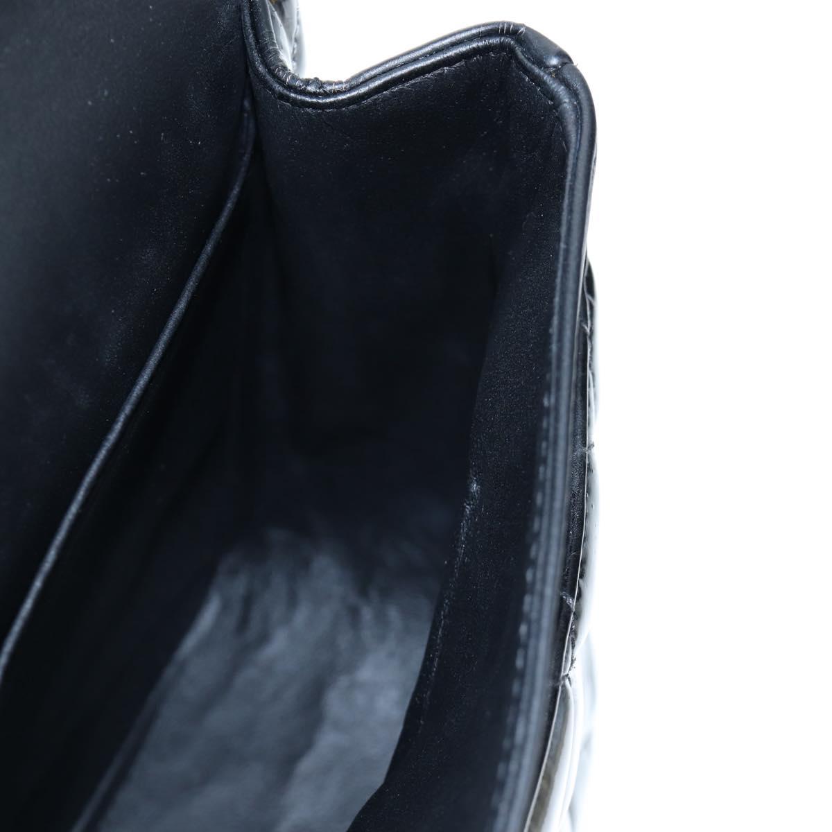 CHANEL Big Matelasse 30 Chain Bag Patent leather Black Silver CC Auth 200779M